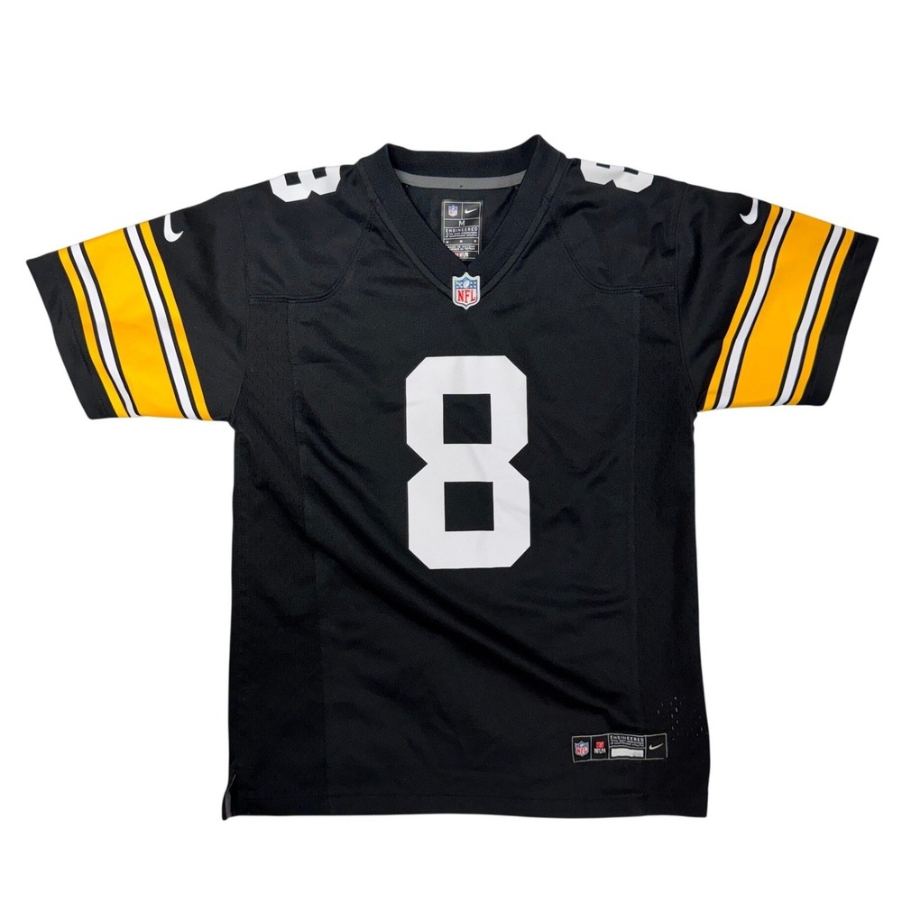 Nike NFL Pittsburgh Steelers Kenny Pickett 8 Jersey Black Mens Medium